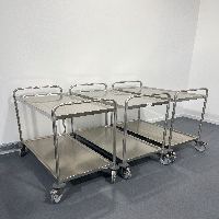 Set of 3 Trolley ( 2 shelves 1000 x 500 x 960 ) Carts, Racking, and Shelving image 0